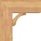 Ekena Millwork Imperial Block Smooth Bracket w/ Offset Brace, Western Red Cedar, 7 1/2"W x 18"D x 18"H BKT0806X18X18IMP05SWR - alternate 2